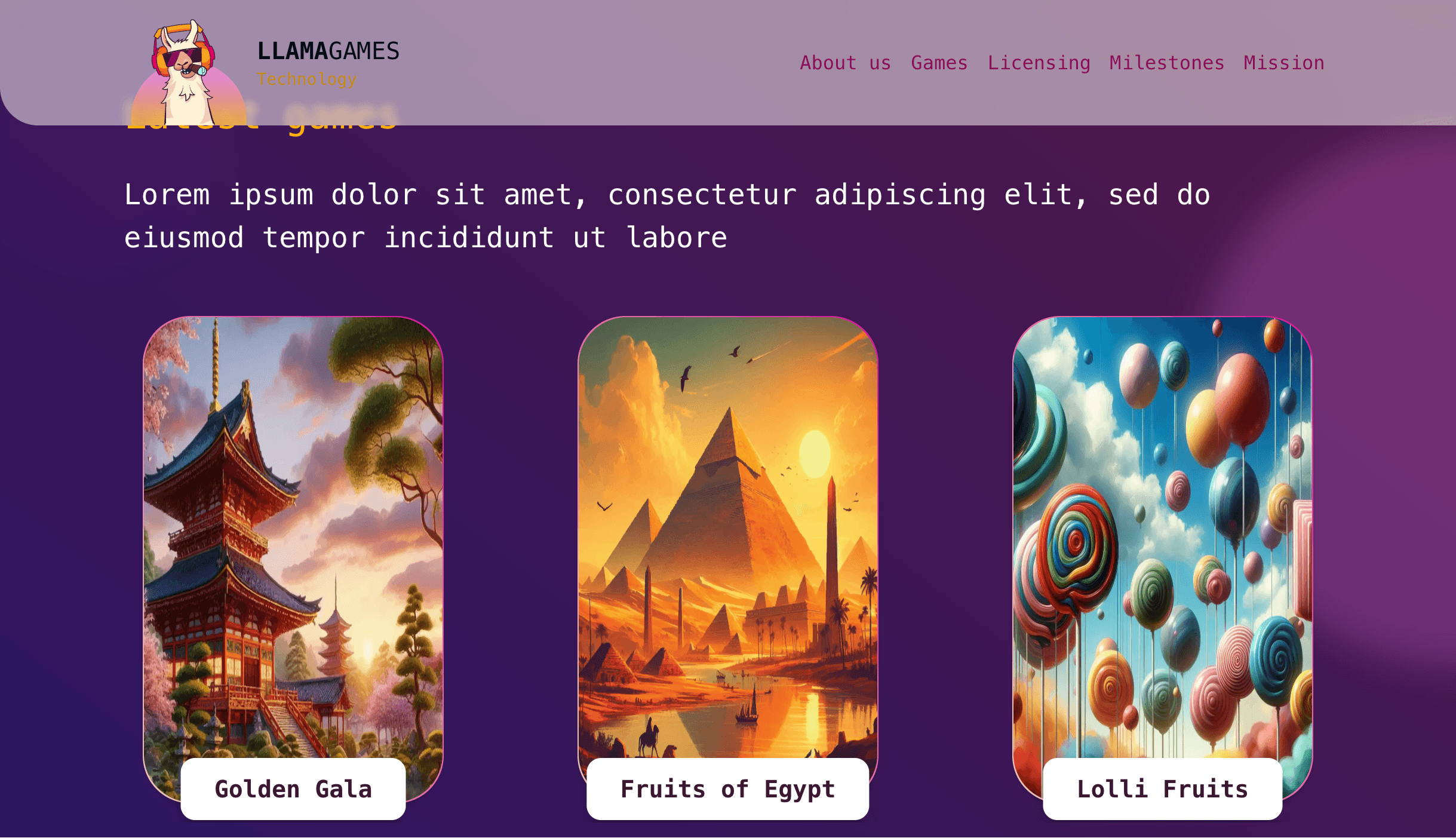 Llama Games